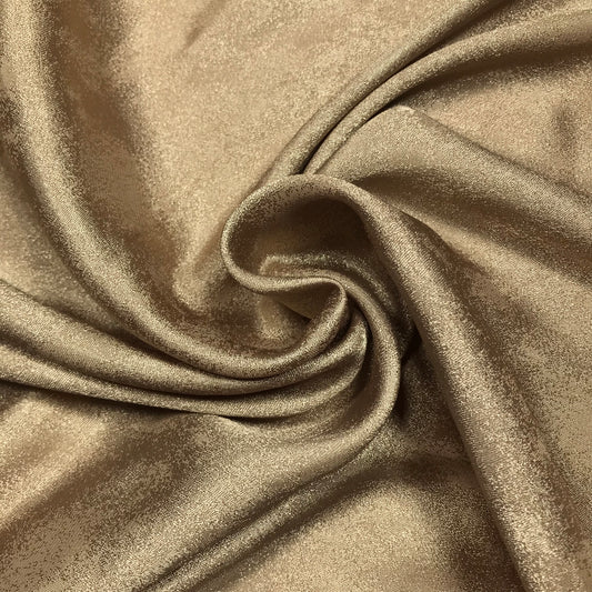 2.5 Yards Textured Gold Rayon Woven