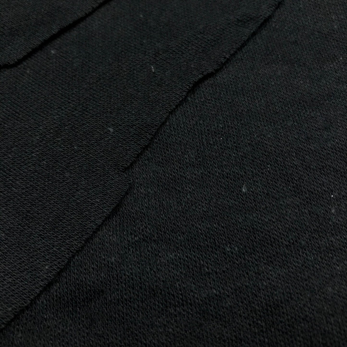 1.25 Yards Black Tubular Double Jersey Knit