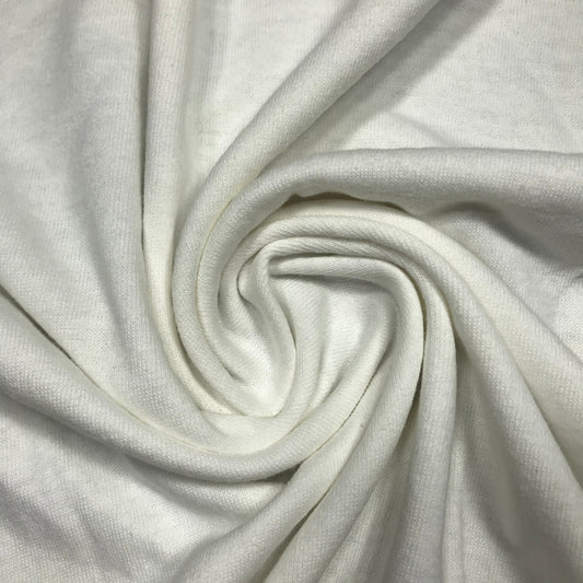 1.25 Yards White Tubular Jersey Knit