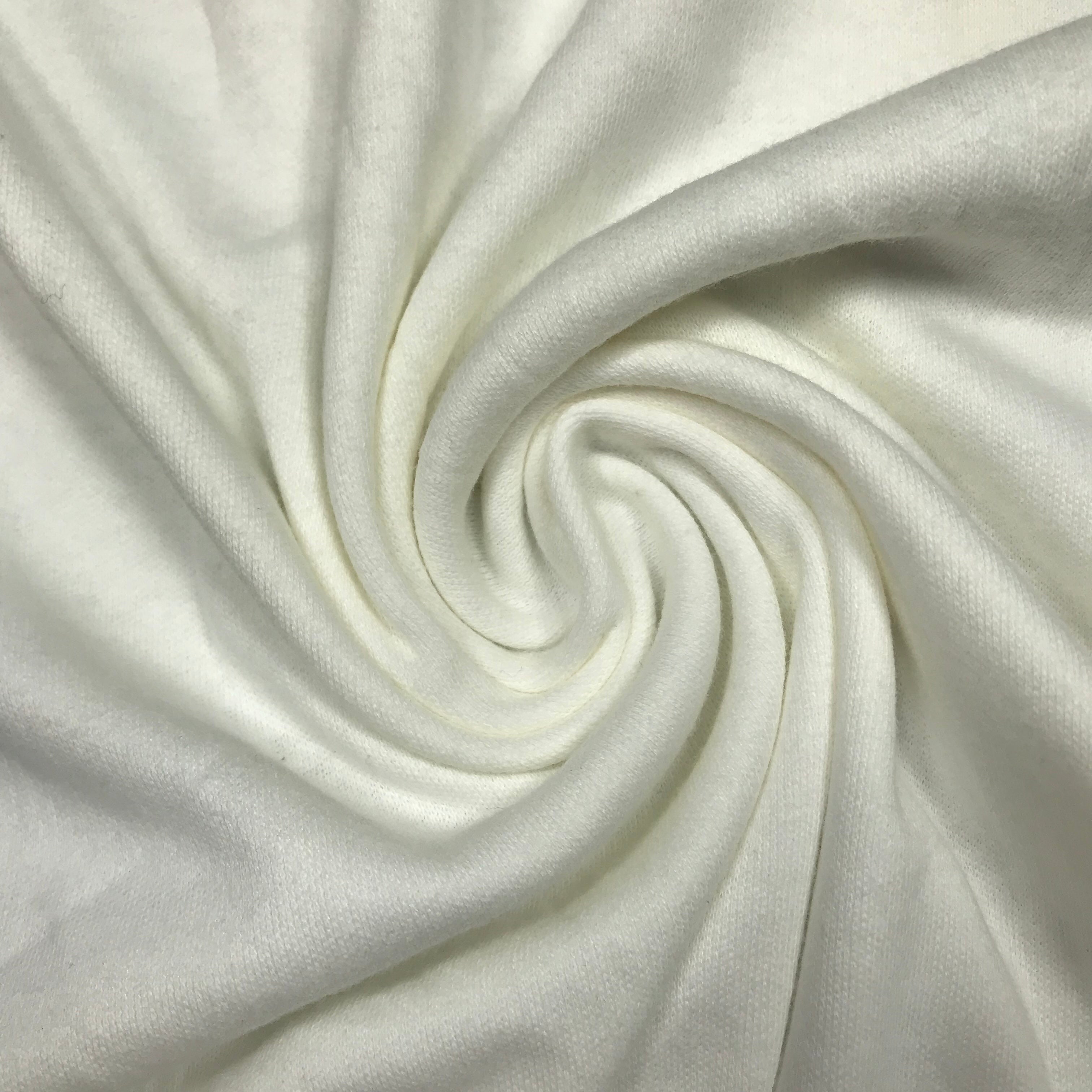 2 Yards White Tubular Interlock Jersey Knit – Gemma Fabrics