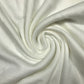 2 Yards White Tubular Interlock Jersey Knit