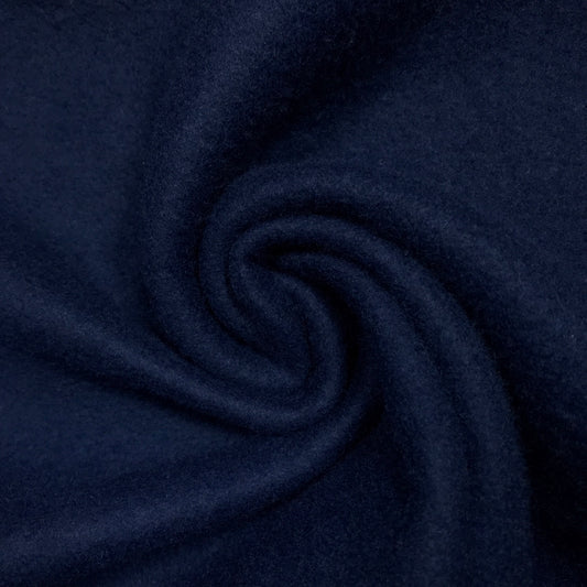 1/4 Yard Navy Blue Fleece Remnant