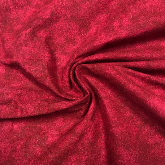 1/4 Yard Red Tonal Printed Quilting Cotton Remnant