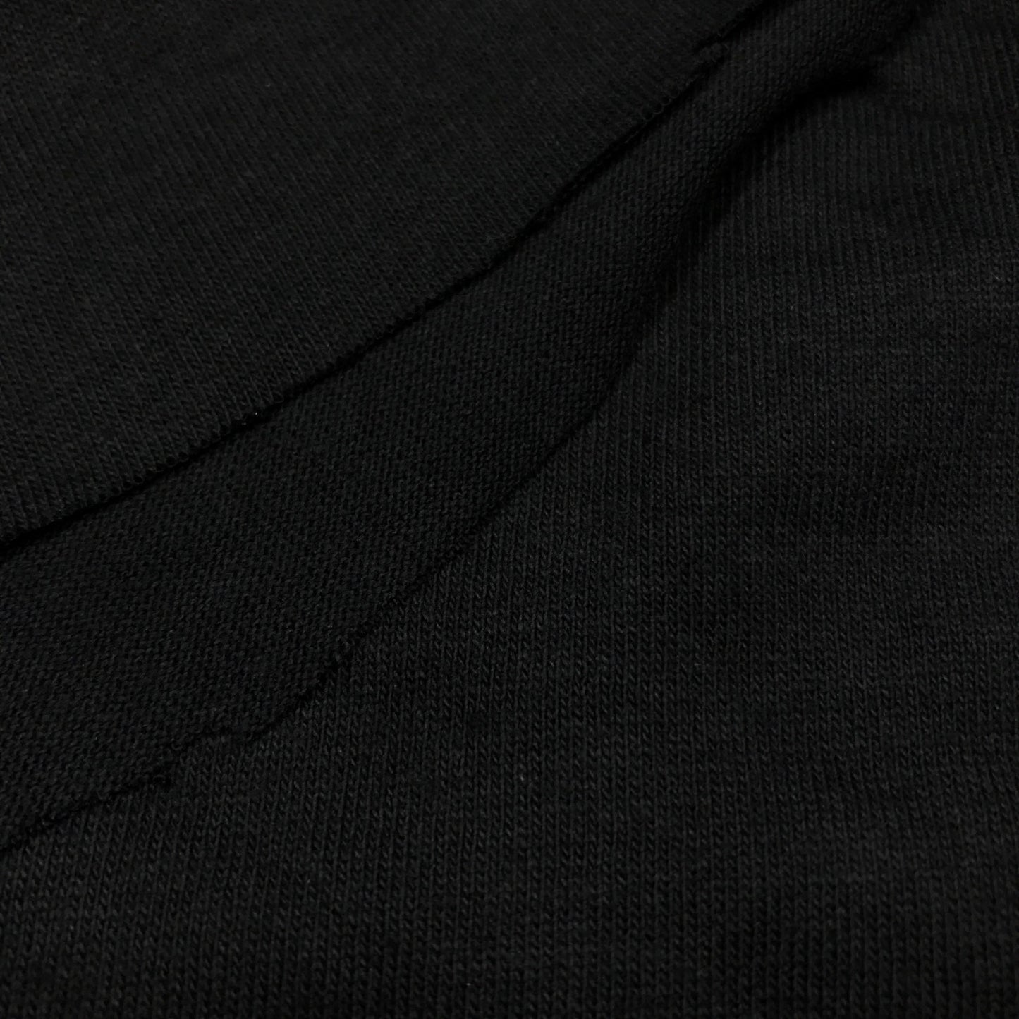 Black Tubular Jersey Knit By-The-Yard