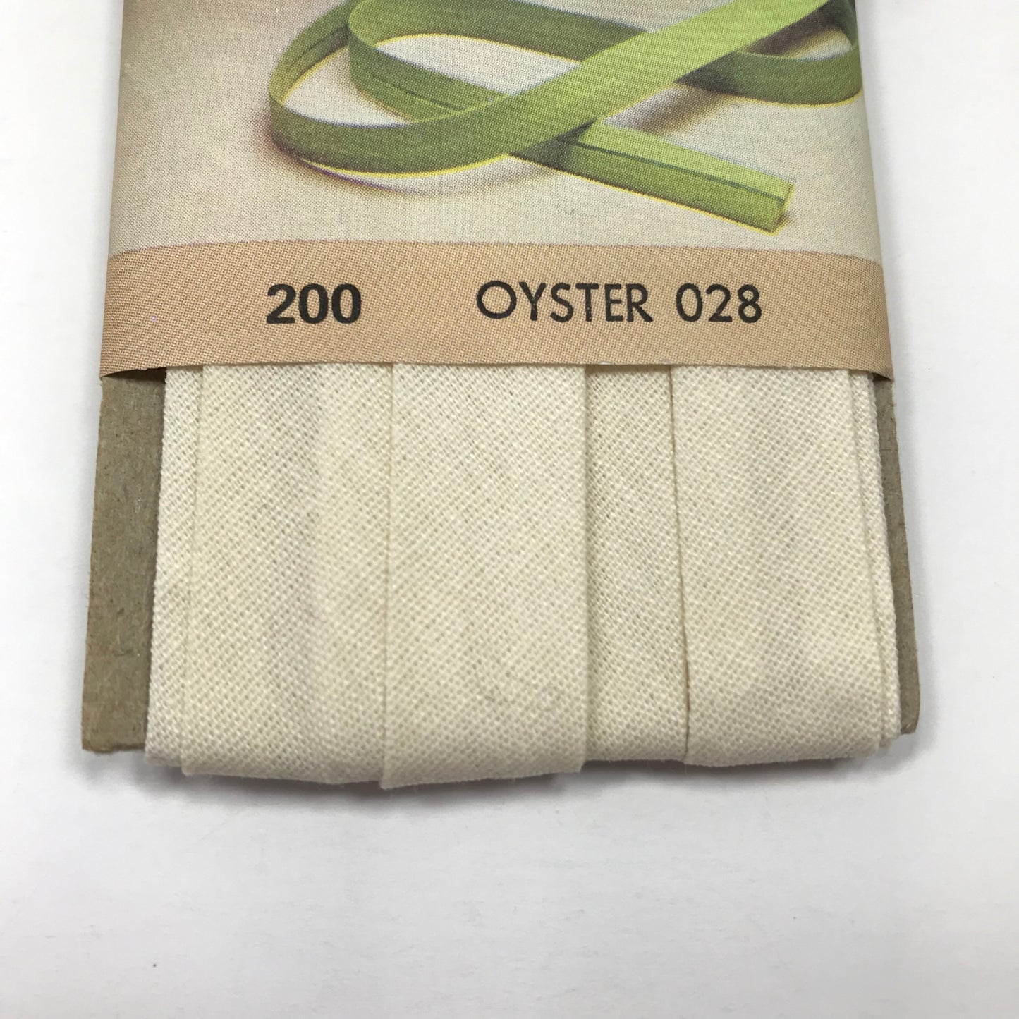 4 Yards Wrights Oyster White Polyester/Cotton Blend 1/2 Inch Single Fold Bias Tape