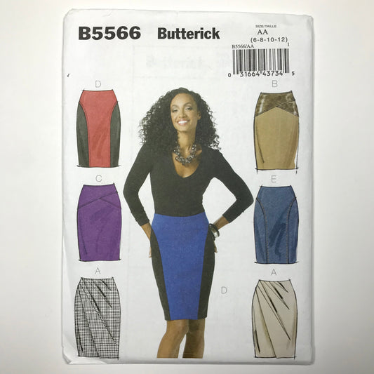 Butterick Misses' Skirt Pattern #B5566 Size 6-8-10-12