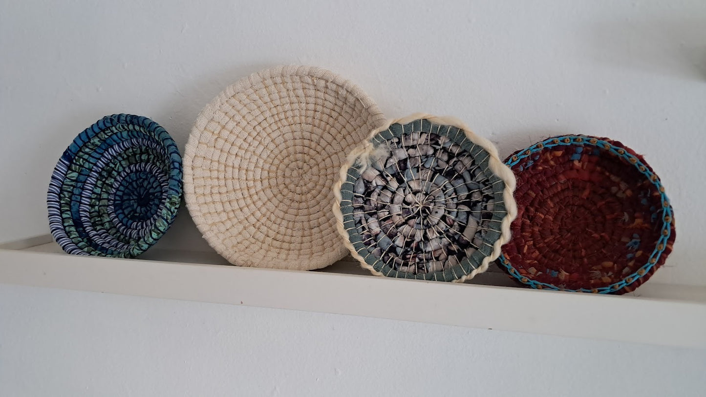 Hand Sewing Workshop - Scrappy Coil Work Trinket Bowl