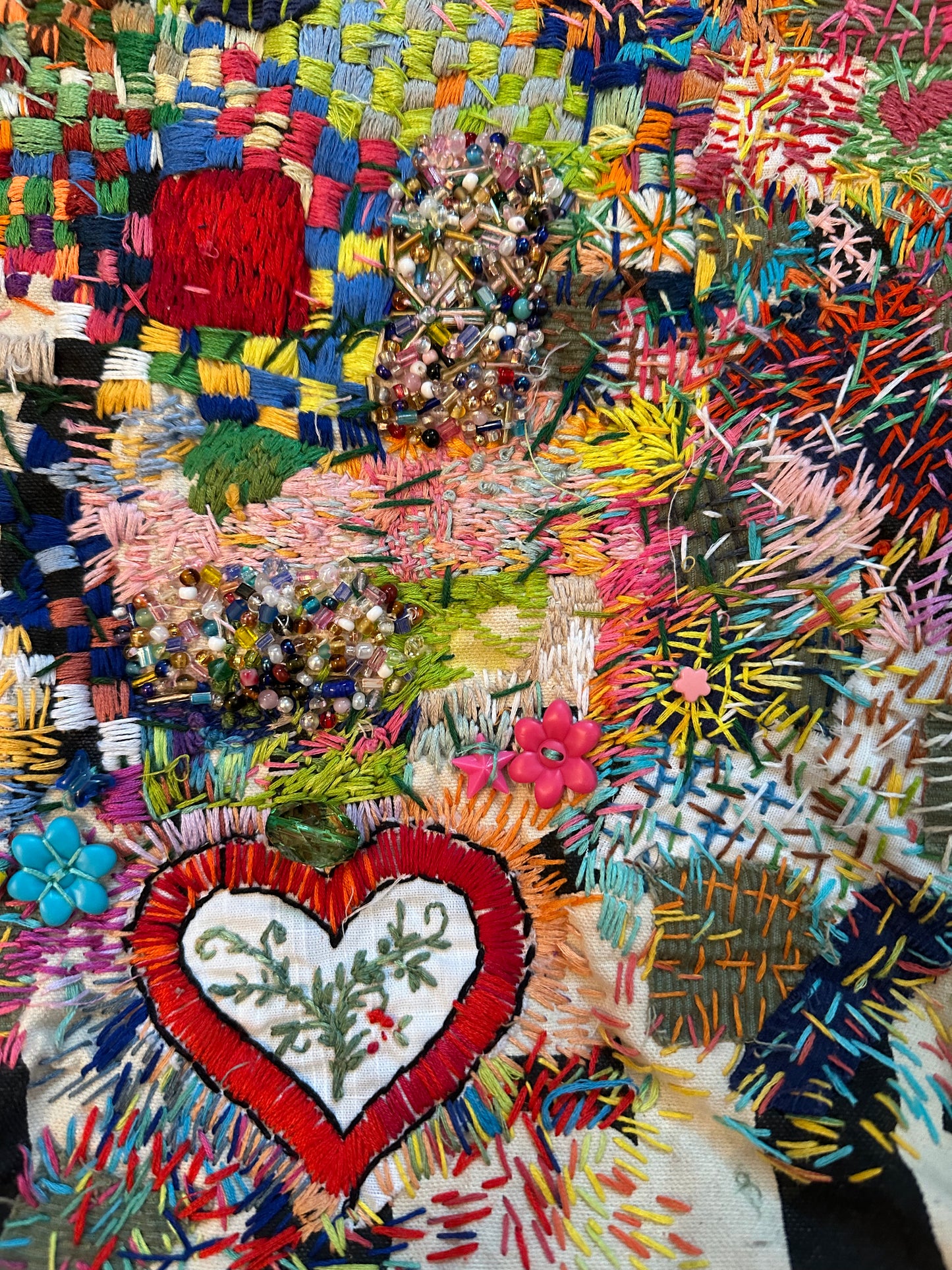 Embroidery Workshop - Beaded Embroidery Collage