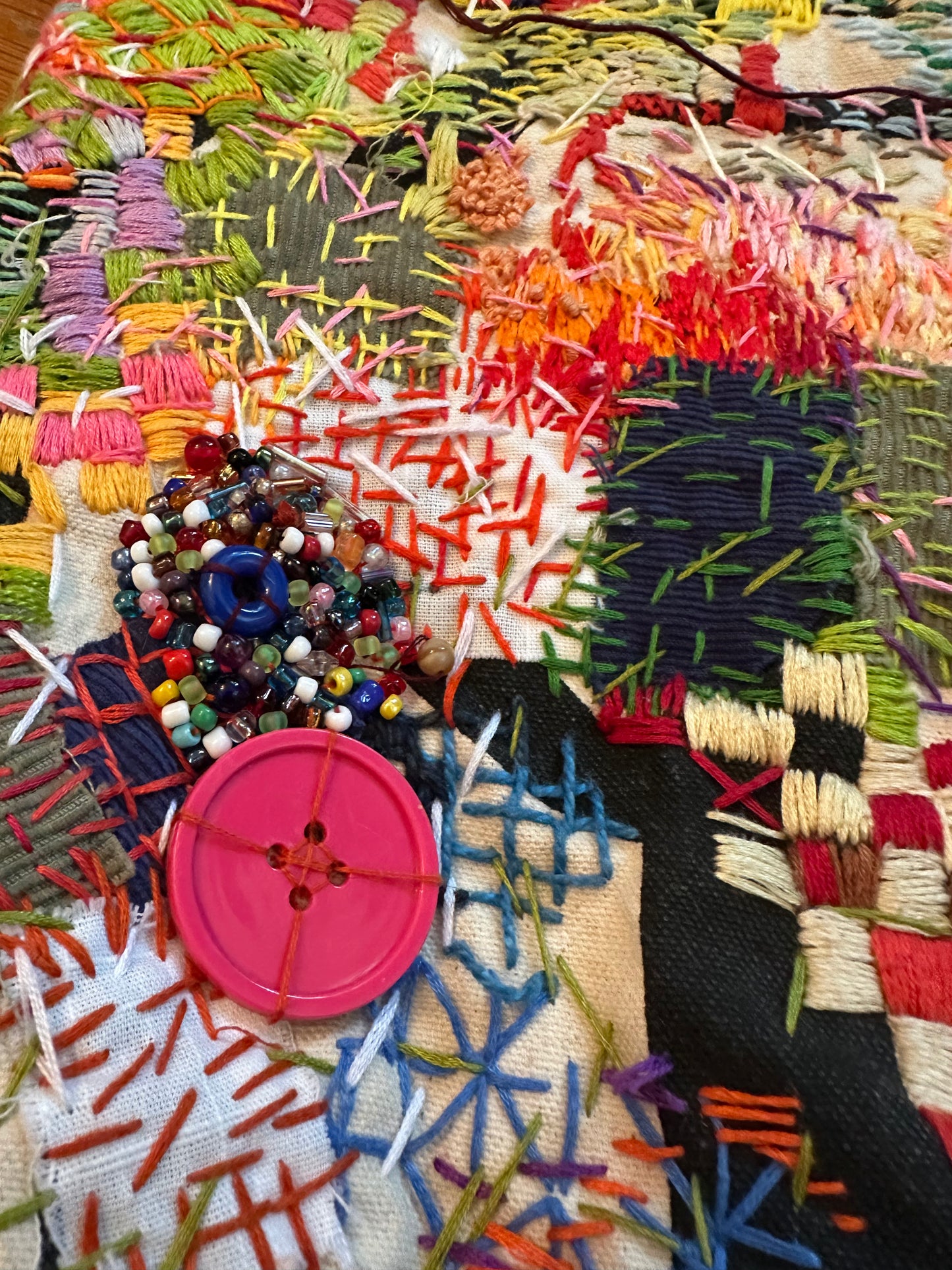 Embroidery Workshop - Beaded Embroidery Collage