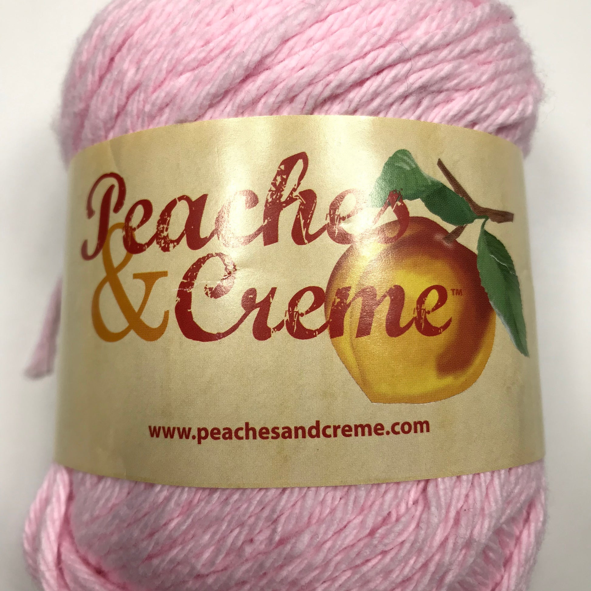 Pastel Pink Peaches & Creme Worsted Weight 4 Ply Cotton Yarn Balls