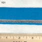 White and Turquoise Striped Stitched Tubular Herringbone Knit