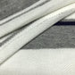 Grey and White Striped Stitched Tubular Herringbone Knit By-The-Yard