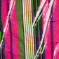 Bright Pink Multicolor Stripes Printed Jersey Knit By-The-Yard