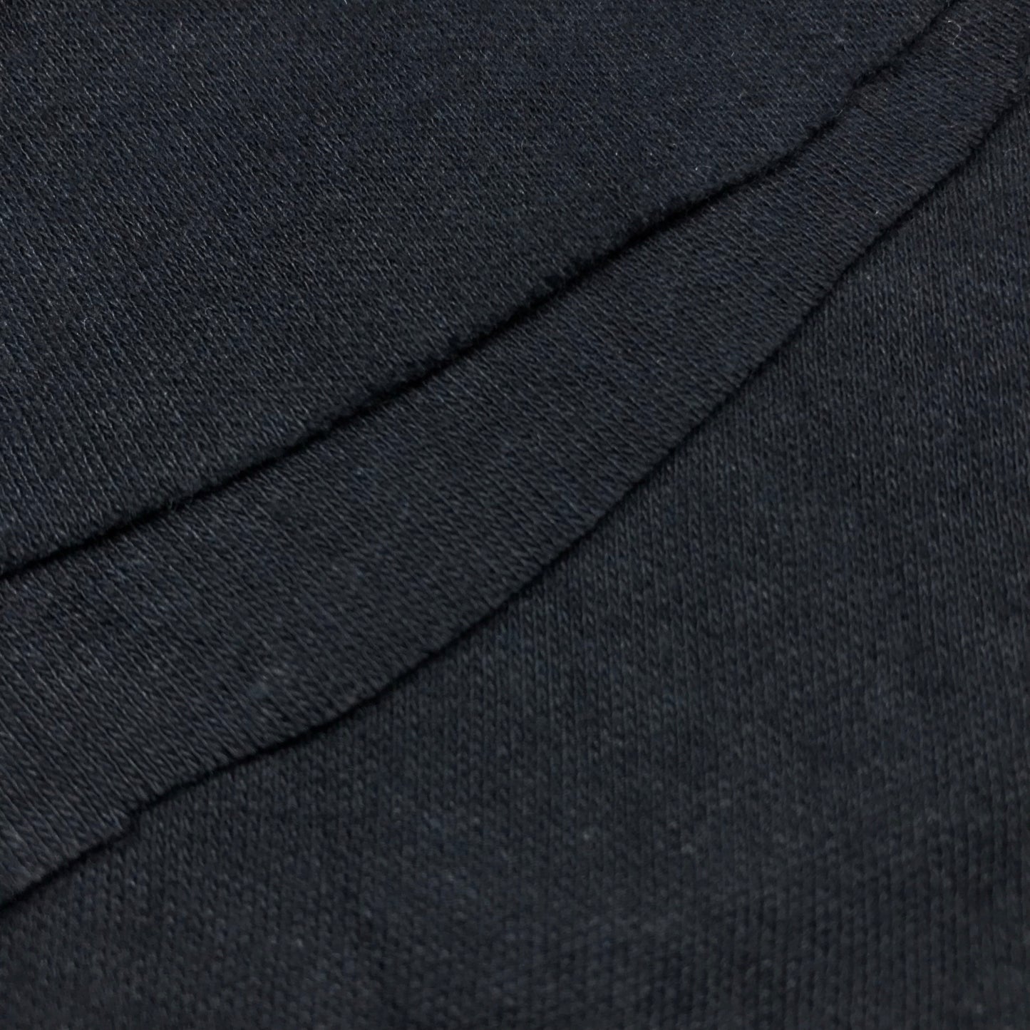 1 Yard Black Tubular Double Knit