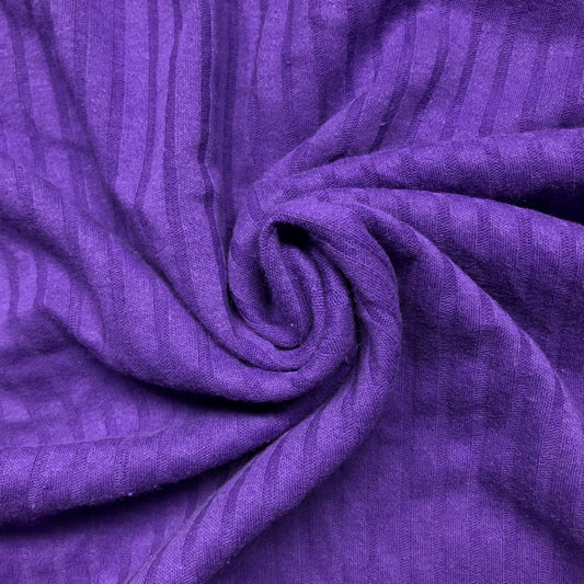 Purple Rib Knit By-The-Yard