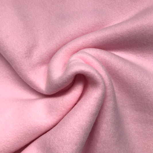 1/4 Yard Light Pink Double Sided Fleece Remnant