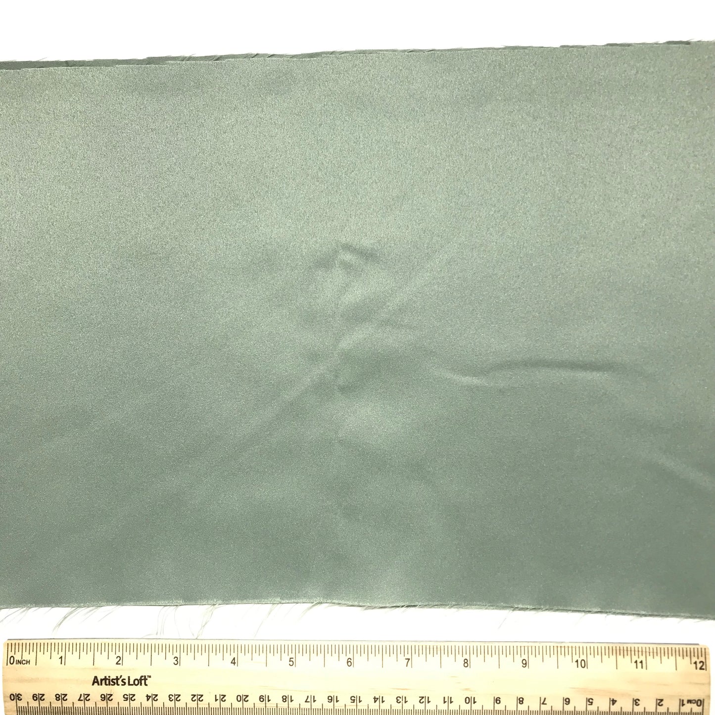 1/4 Yard Sage Green Matte Satin Remnant