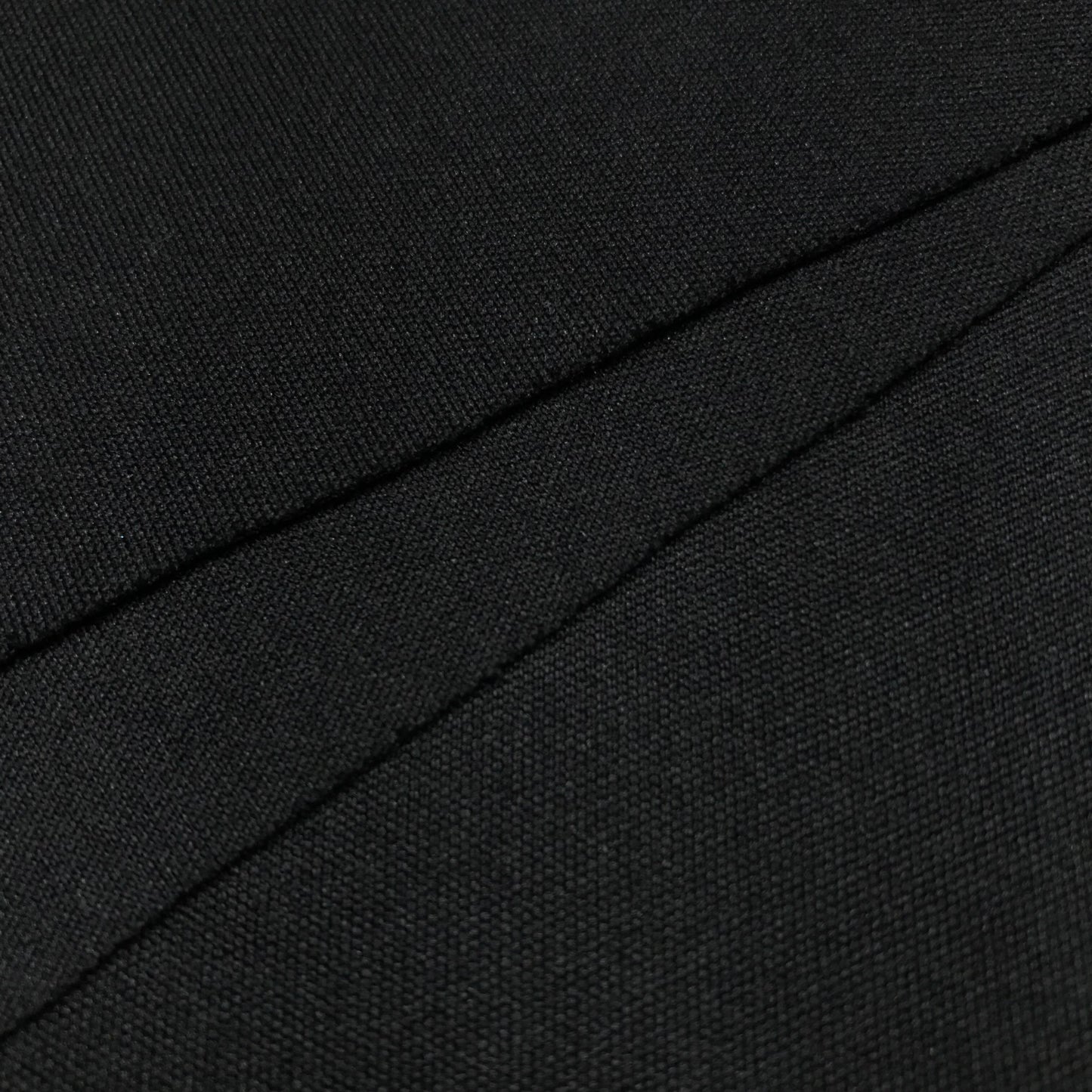 1/2 Yard Black Polyester Knit Remnant