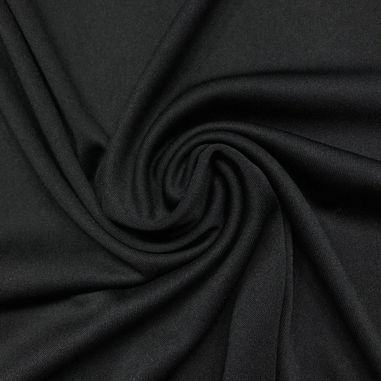 1/2 Yard Black Polyester Knit Remnant