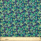 2 Yards Blue and Green Floral Printed Quilting Cotton