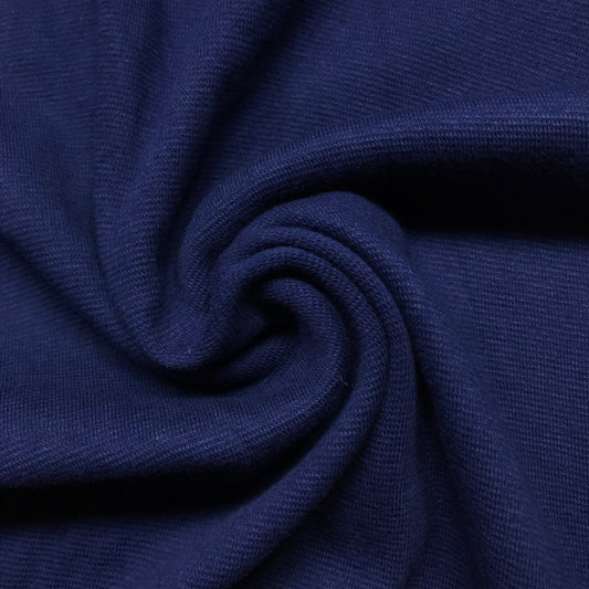Dark Blue Tubular Interlock Knit By-The-Yard