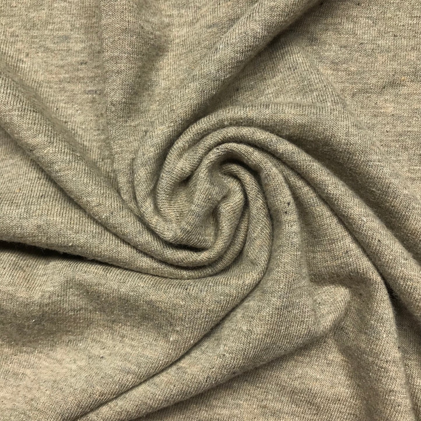 Heathered Taupe Tubular Jersey Knit By-The-Yard