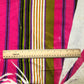 Bright Pink Multicolor Stripes Printed Terry-Backed Knit By-The-Yard