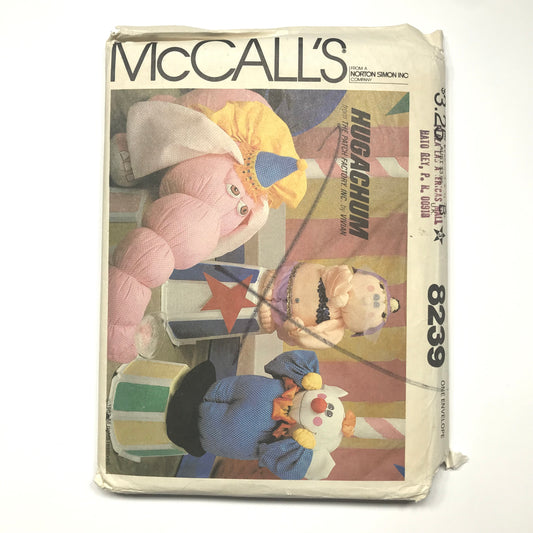 McCall's Hugachum from The Patch Factory, Inc by Vivian Circus Stuffed Animals Pattern #8239