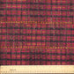 3/4 Yard Pink and Orange Plaid Heavyweight Tweed Remnant