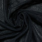 1/2 Yard Black Metallic Lightweight Sheer Knit Remnant