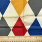 3/4 Yard Primary Colors Diamond Pattern Printed Lightweight Woven Remnant