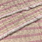 Striped Pink and Tan Lightly Shirred Woven By-The-Yard