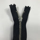 4.5 Inch Black YKK Metal Closed End Zipper