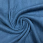 3/4 Yard Blue Tubular Rib Knit Remnant