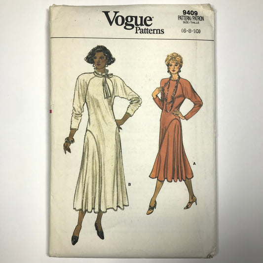 Vogue Patterns Misses' Dress Sewing Pattern #9409 Size 6-8-10