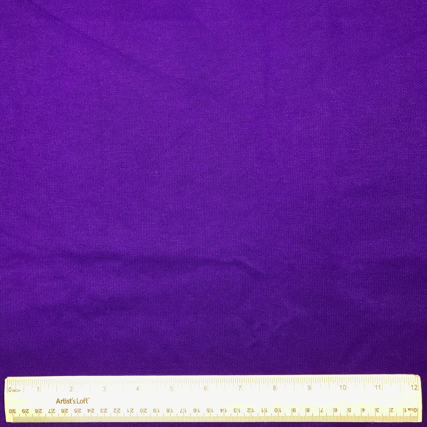 1/2 Yard Purple Fleece-Backed Sweatshirt Jersey Knit Remnant