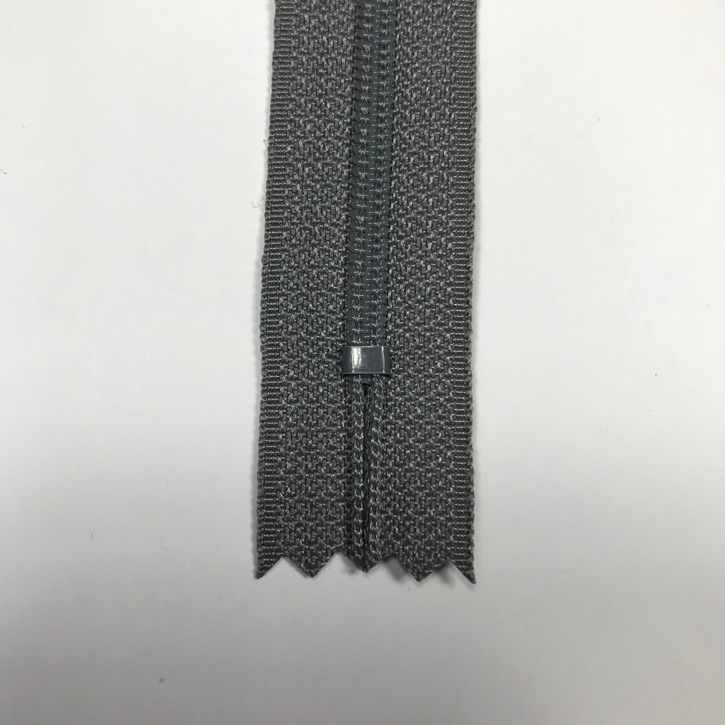 9 Inch Grey YKK Closed End Coil Zipper